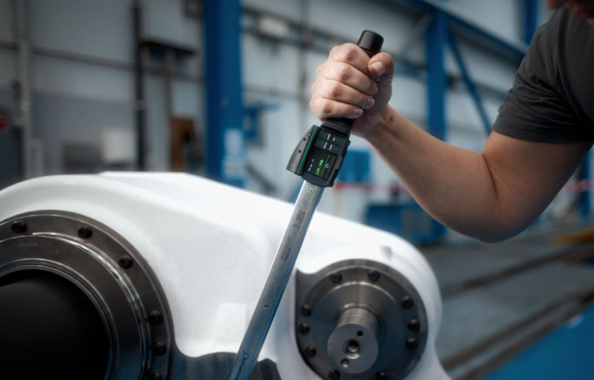 STAHLWILLE torque wrench in use in an industrial application